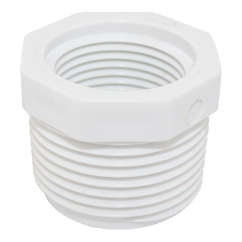 REDUCCION BUSHING PVC HIDRAULICO ROSCABLE 1/2X1/4"